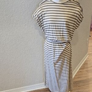 Striped Gray Dress